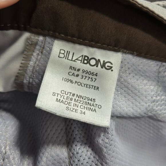 Billabong Hydrostretch Platinum Board Shorts Pinstriped Gray 34 waist - Picture 8 of 8